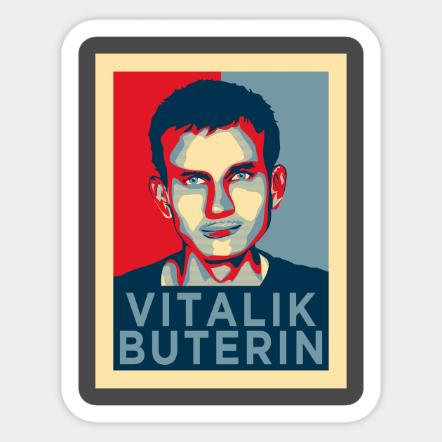 Vitalik Buterin Ethereum Sticker by CryptoTextile
